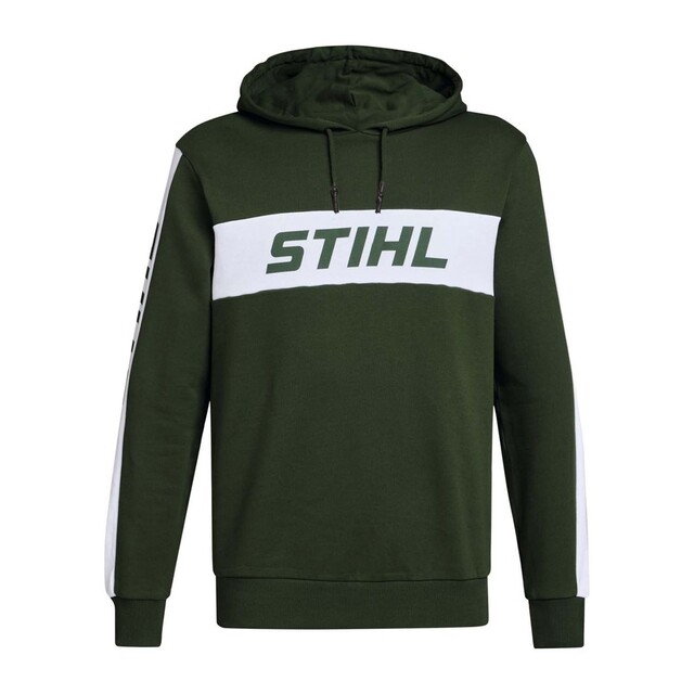 Product image 1 of STIHL Hoodie Colorblock Sleeve Unisex Groen - maat XL